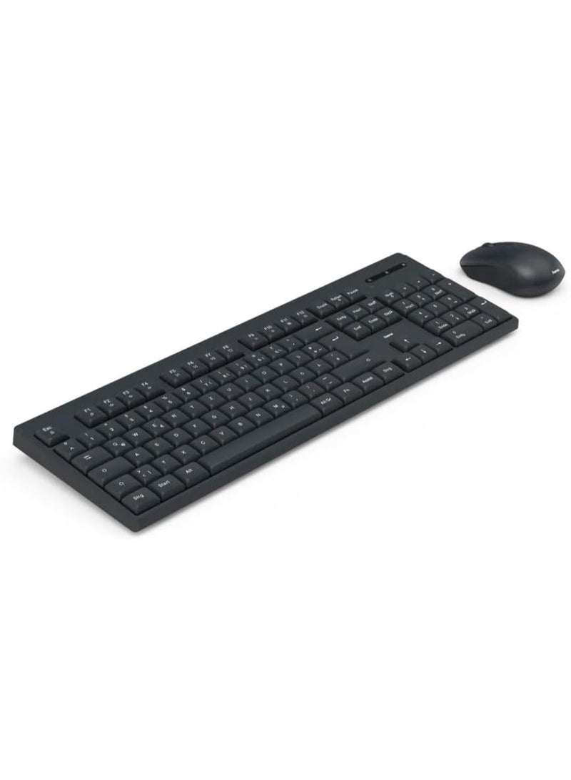 Hama D3173051Wireless Keyboard and Mouse Set- WKM-100,black - Image 1